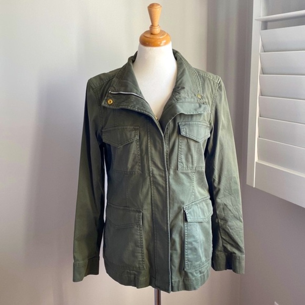 Banana Republic Classic Lightweight Utility Flight Jacket - Army Green color